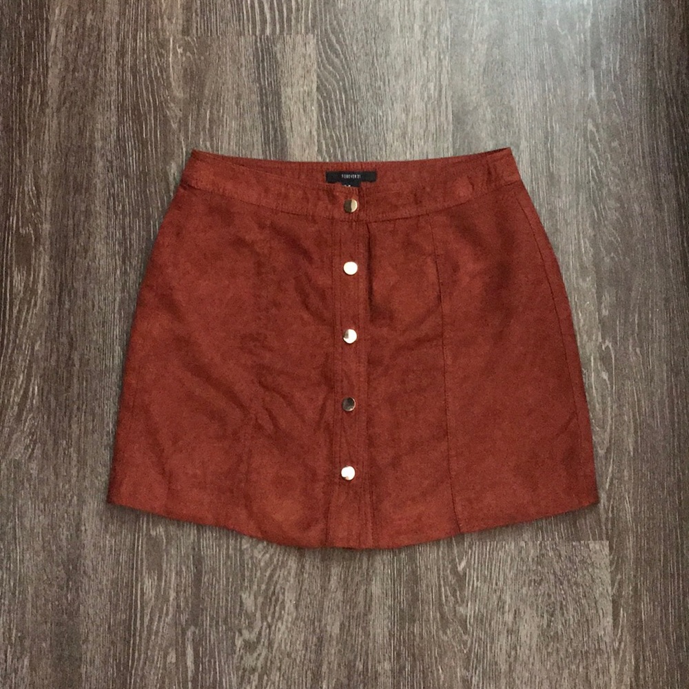 Forever 21 Button Front Skirt
